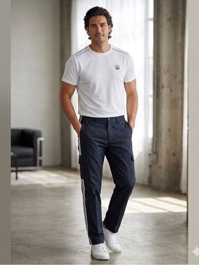 🌟Diadora Black Cargo Pants Utility Style